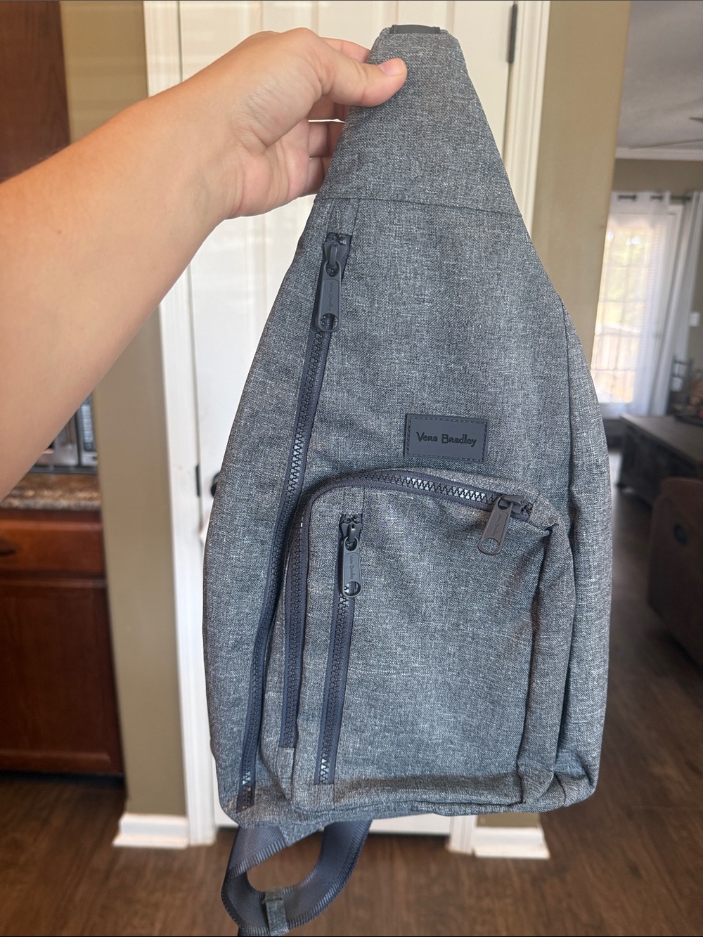 Vera Bradley Heathered Gray Sling Bag